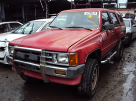 1987 TOYOTA 4RUNNER SR5, 2.4L AUTO 4WD, COLOR RED, STK Z14825